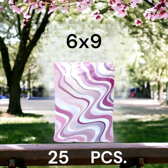 25 6X9 Poly Mailers Abstract Swirl PRICE IS FIRM - Picture 3 of 8